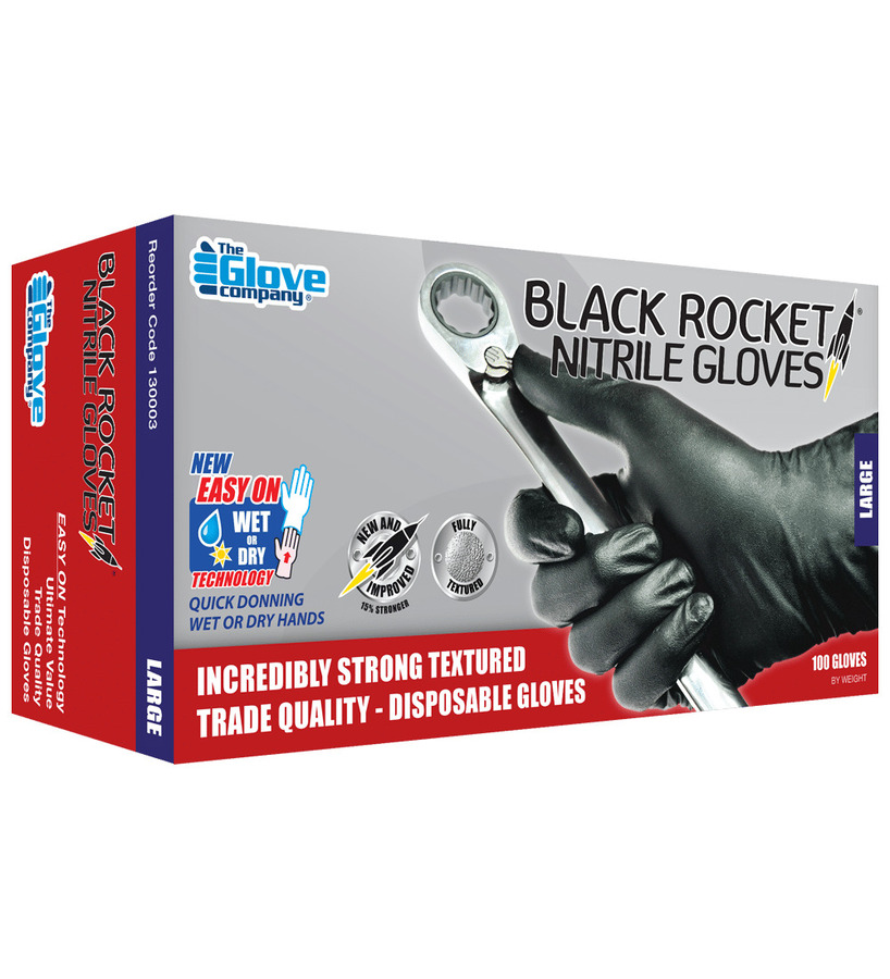 Black Rocket® Nitrile Disposable Gloves