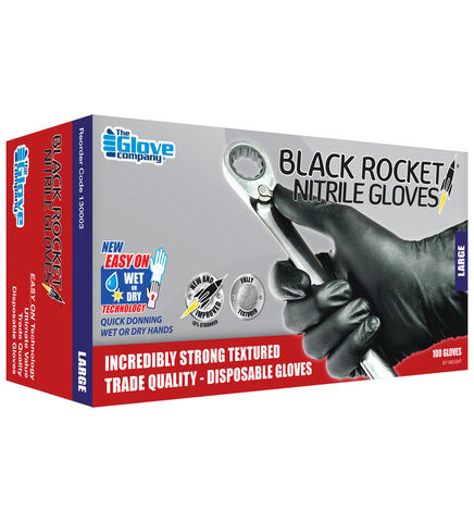 Black Rocket® Nitrile Disposable Gloves