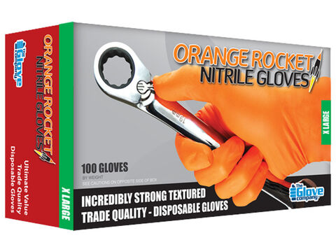 Orange Rocket® Nitrile Disposable Glove