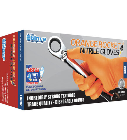 Orange Rocket® Nitrile Disposable Glove